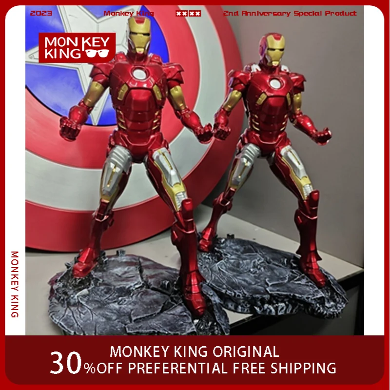 ฟิกเกอร์ไอรอนแมน MK7 รุ่นการต่อสู้ ขนาด 32 ซม. ของสะสมอนิเมะ โมเดลตกแต่งโต๊ะทำงาน ของขวัญวันหยุด ของเล่นเด็ก
