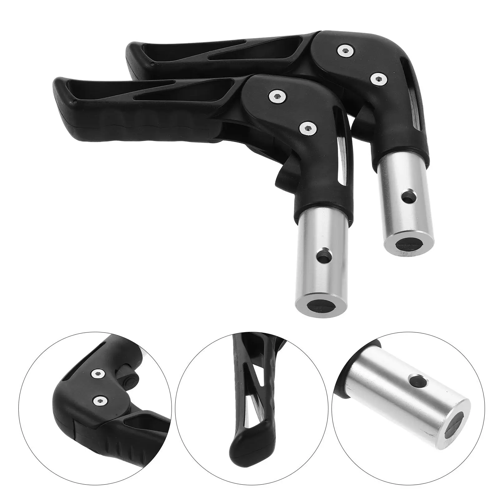 

1 Pair Wheelchair Handle Sleeve Ergonomic Nonslip Grip Replacement for Folding Manual Wheelchairs Transport Chair Trolley Cart