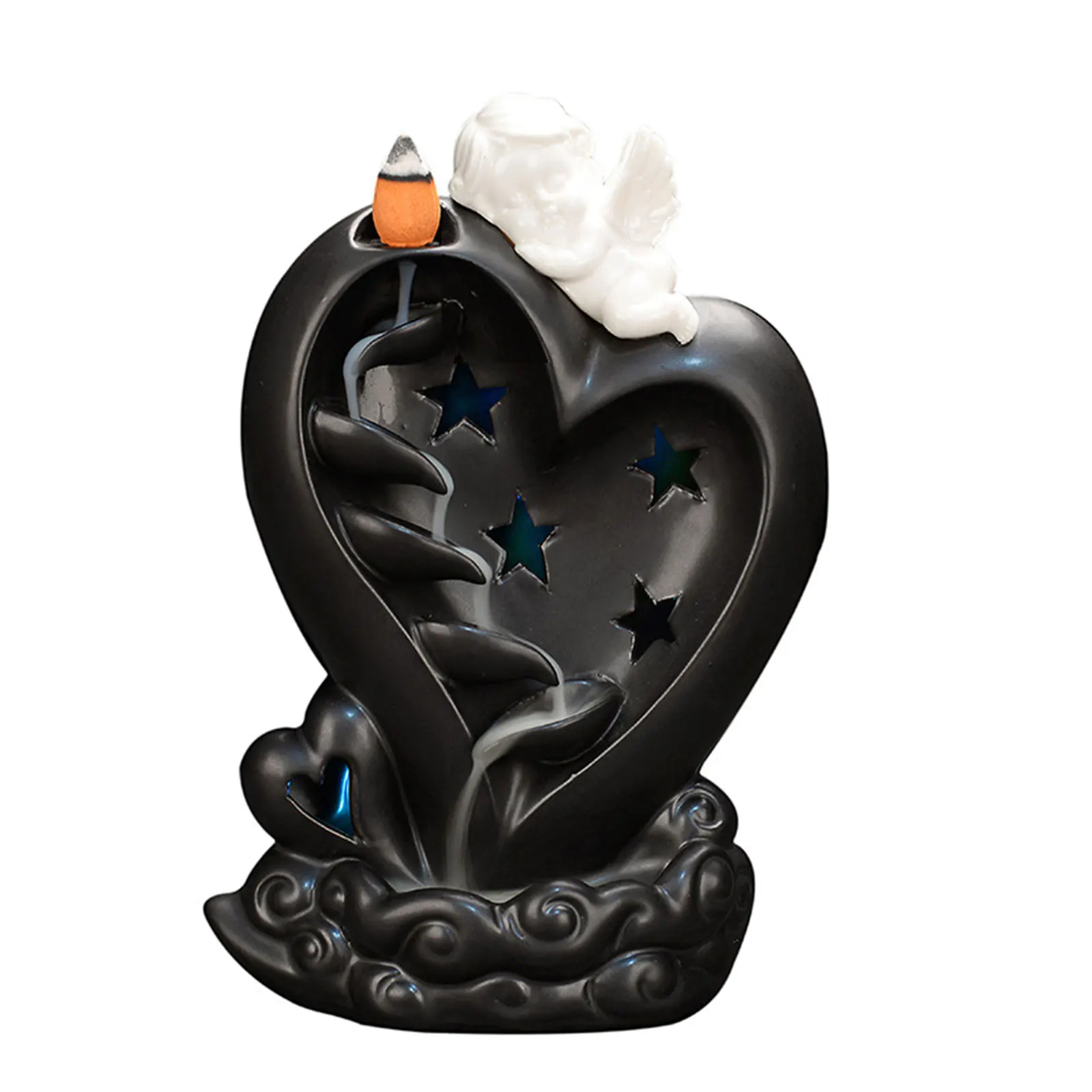Backflow Incense Holder, Angel Backflow Incense Holder, Ceramic Backflow Incense Holder