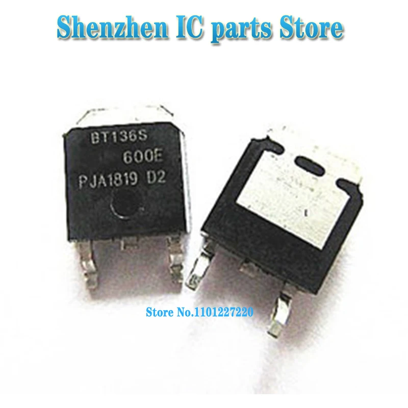 10pcs/lot  BT136S-600E TO252 BT136S-600 BTS136S 600E BT137S-600E TO-252 In Stock