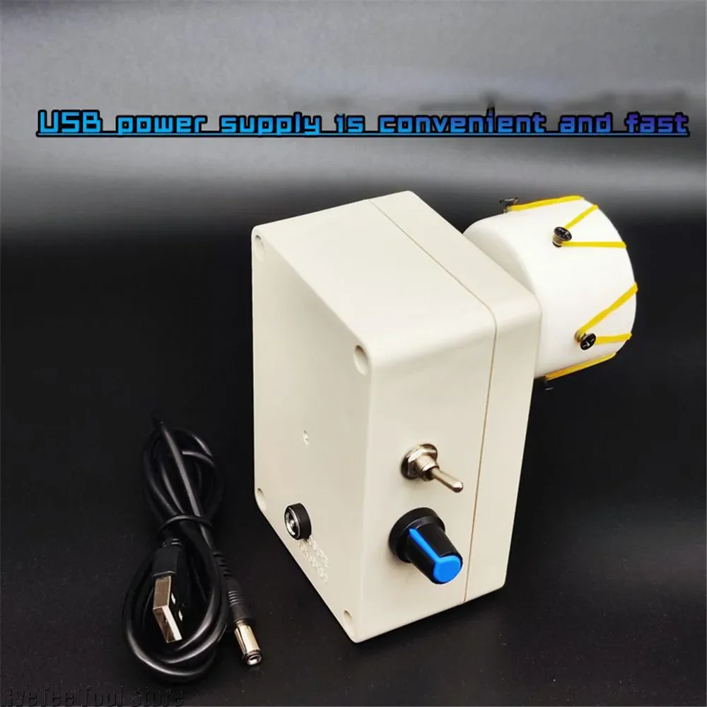 آلة لصق راتنجات الايبوكسي لتقوم بها بنفسك قابل للتعديل 0-50 دورة في الدقيقة آلة تغليف الأسلاك معدات لف قضيب الصيد