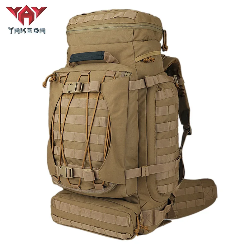 YAKEDA 90L Heavy-duty Large-capacity Mountaineering Bag Waterproof Dustproof Breathable Adventure Outdoor Travel Tactical Bag