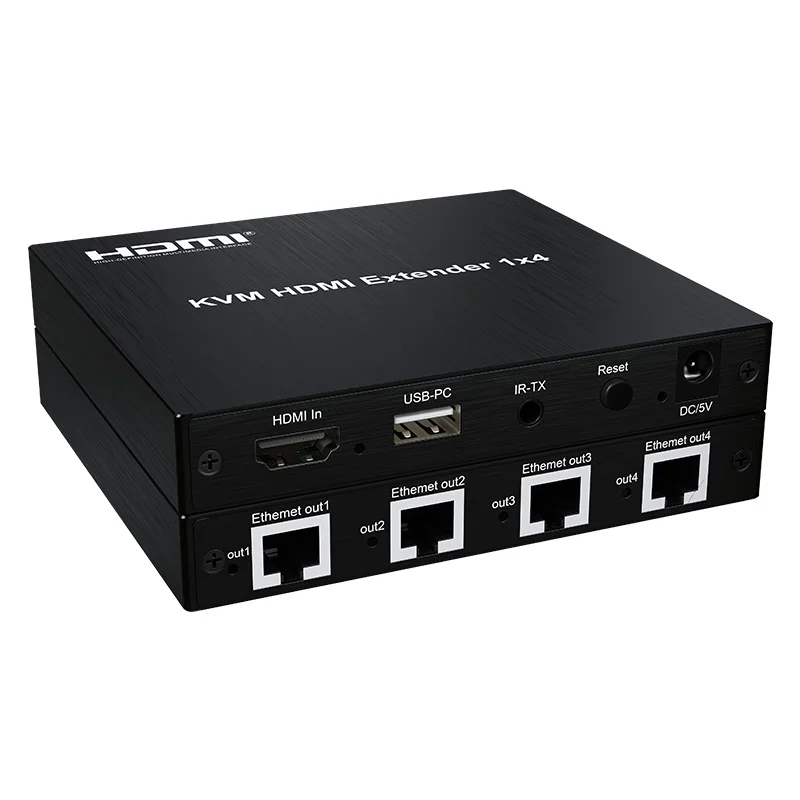 HDMI Splitter 1x4 with extend HDMI receiver