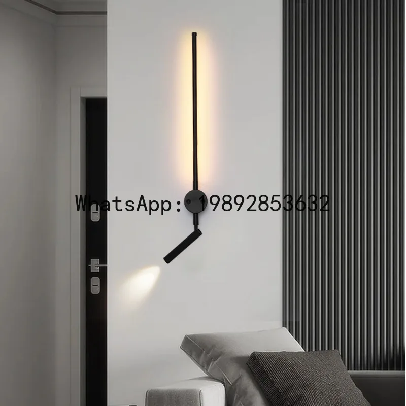Hys line wall lamp bedroom bedside lamp long living room tv background wall aisle lamp