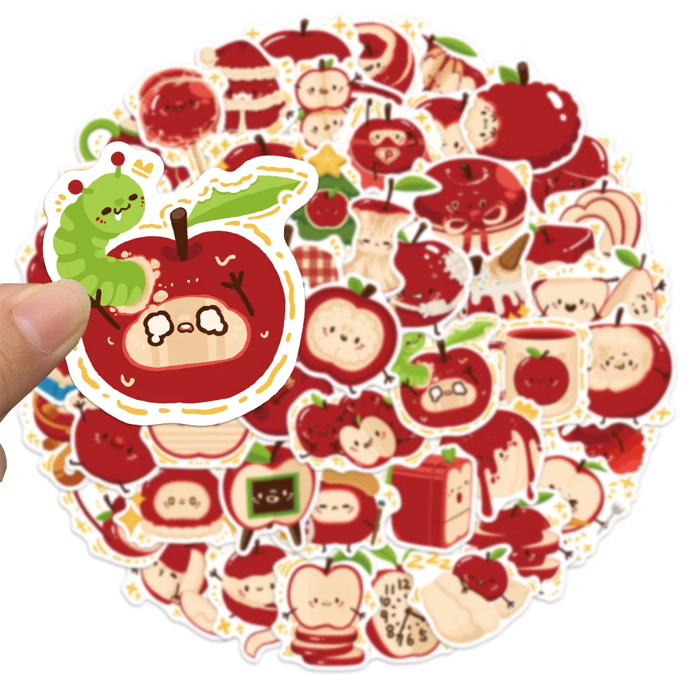 50PCS Cartoon Apple Paradise Fun Stickers Set DIY Phone Case Laptop Water Cup Handbag Stickers