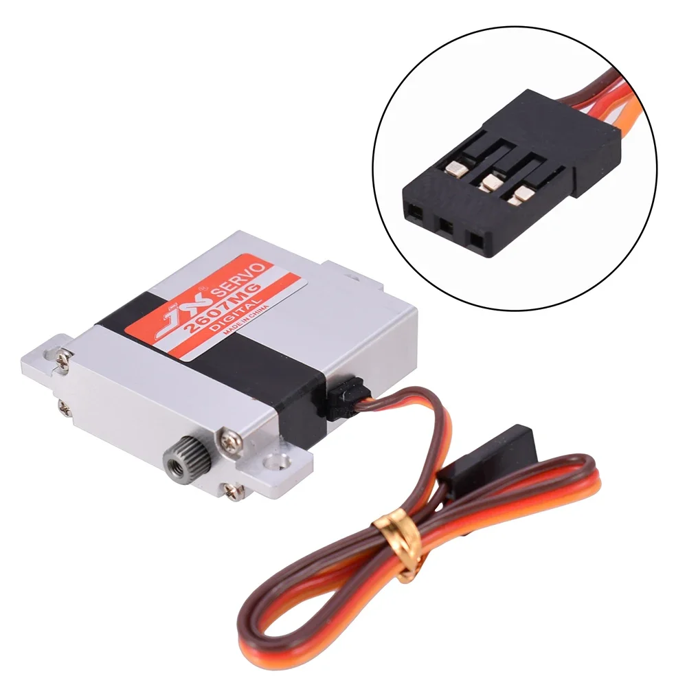 JX Servo PDI-2607MG 7.2kg 0.13sec Digital Full Metal Aluminium Case Wing Servo For RC Drone Glider Dual Ball Bearing