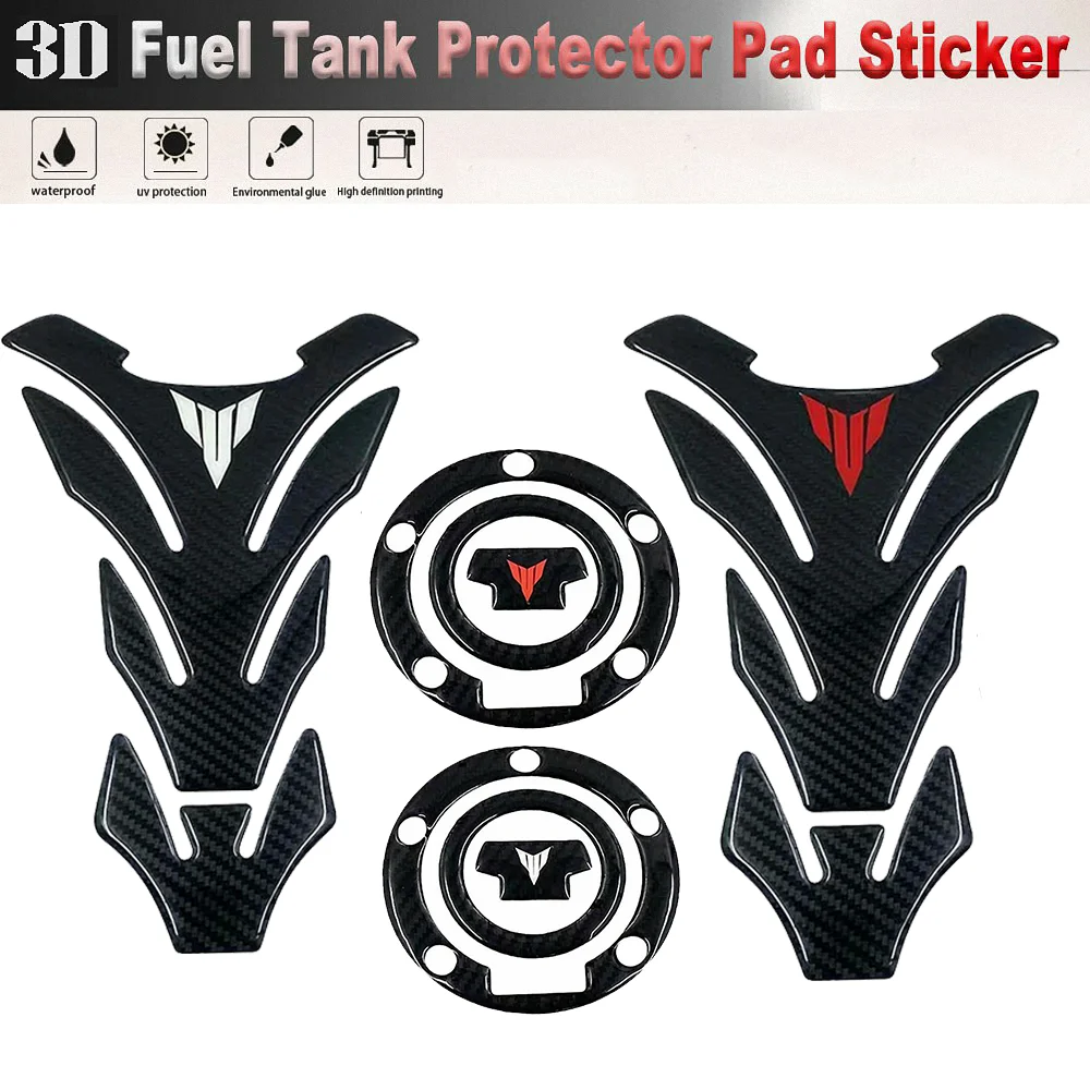 

For Yamaha MT Tank Pad Stickers Cover protector Carbon Decals Motorcycle Accessories MT10 MT09 MT07 MT01 07 09 10 2019 2023 2024