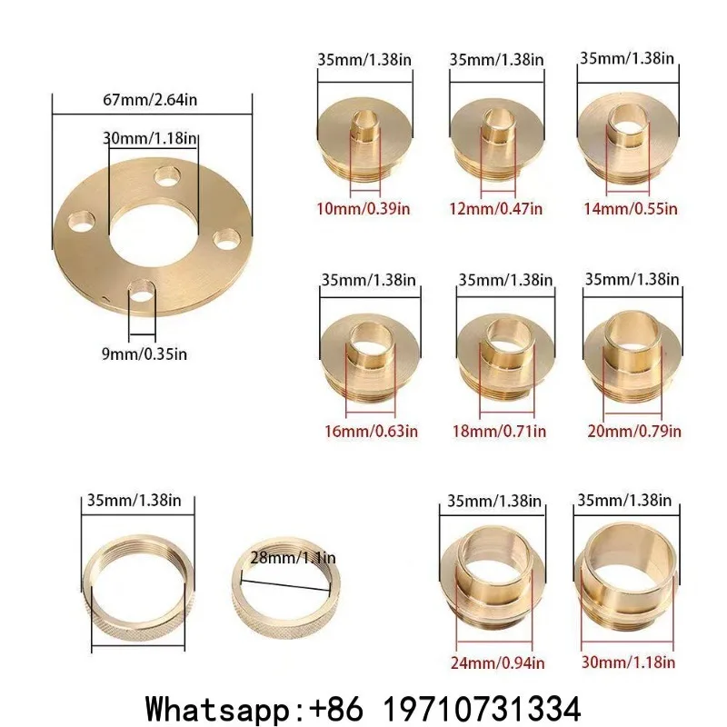 Engraving Machine Bakelite Milling Imitation Bushing, Flip-chip Plate Opening Keyhole Guide Plate Accessories