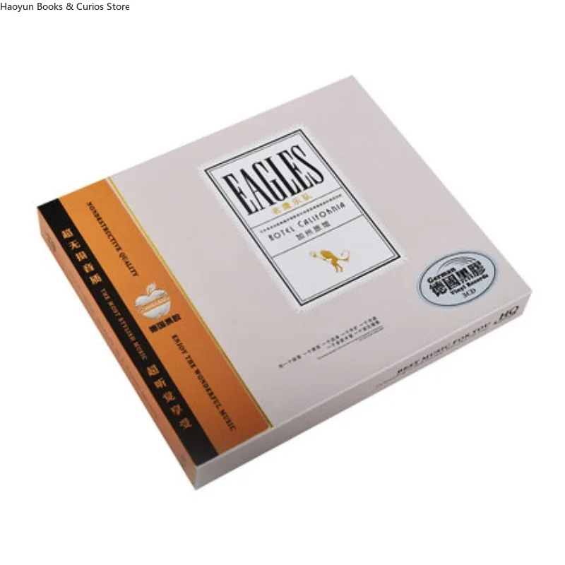 قرص قرص مضغوط للسيارة من الفينيل من فندق كاليفورنيا (أغنية أوروبية أمريكية كلاسيكية)، 3 قطع قرص مضغوط موسيقي، فرقة روك، قرص مضغوط روك #6