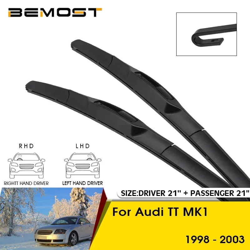 

Car Wiper Blades For Audi TT MK1 1998-2003 Windshield Windscreen Front Window Blades 21"+21" Car Accessories