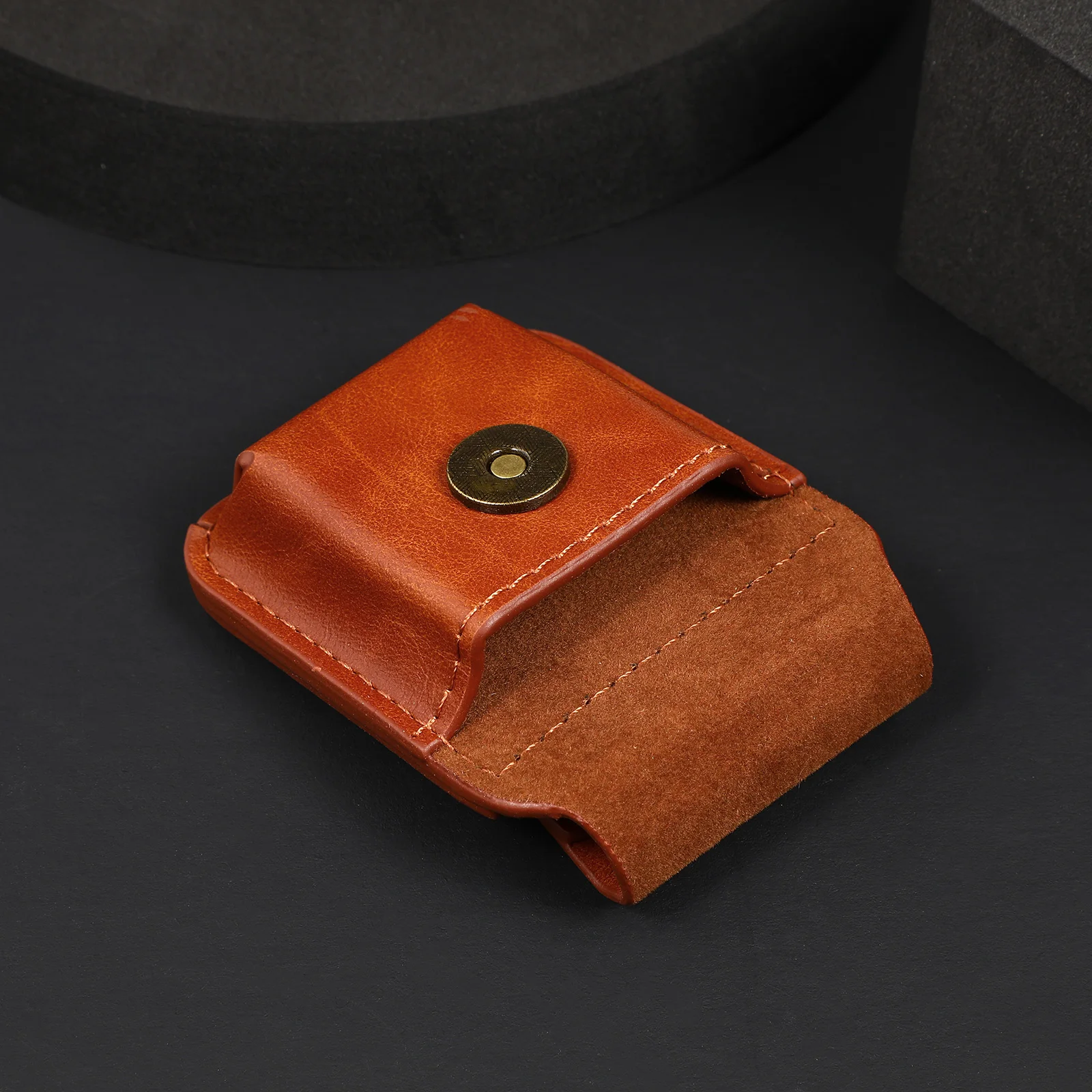 

Simple Cigarette Lighter Case Small Storage Bag Portable Waist Lighter Protective Cover For Men Tobacco Accessory