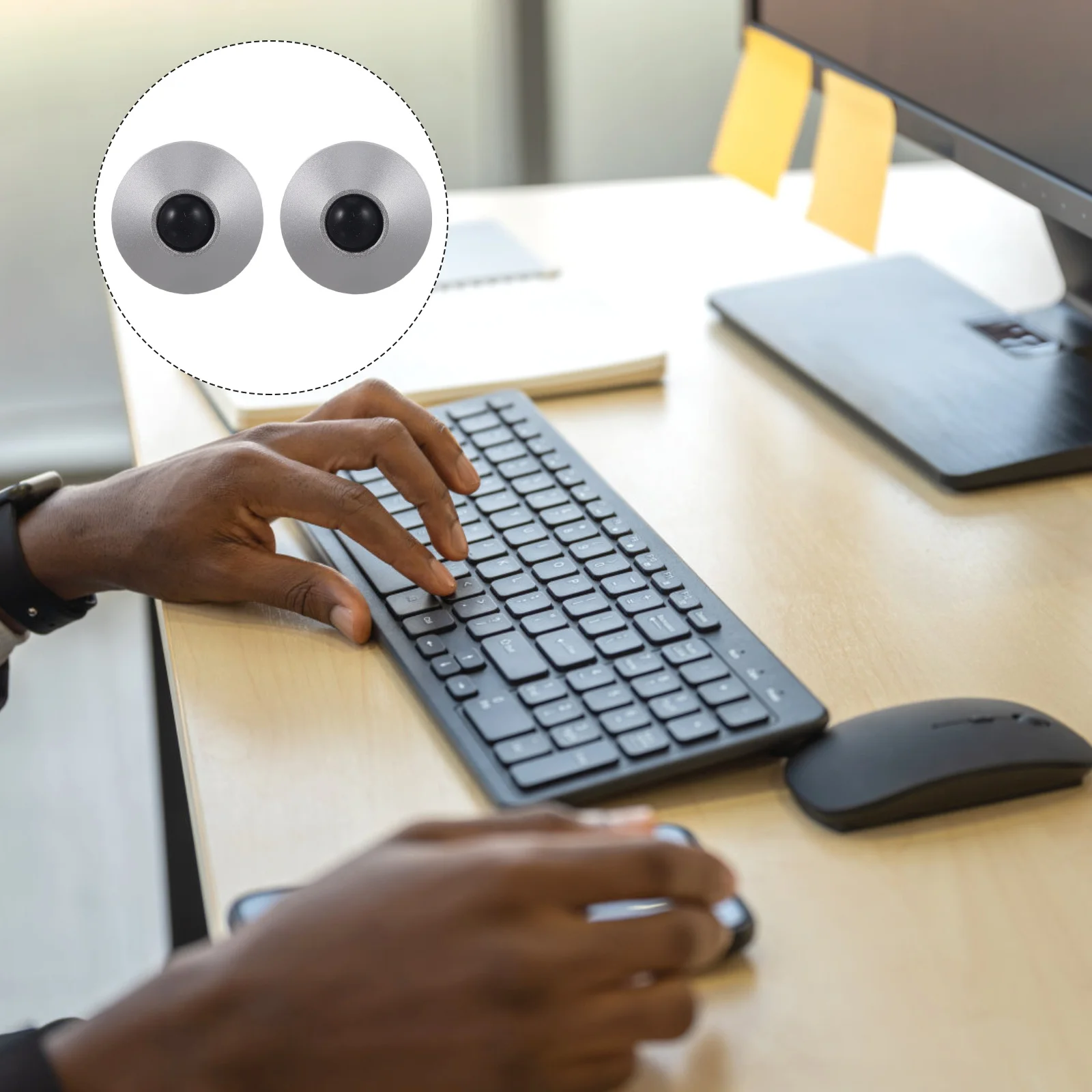 2 قطعة أقدام لوحة المفاتيح حامل الألومنيوم الناهض حامل وسادة مرتفعة للوحة المفاتيح الميكانيكية عدم الانزلاق ضوء محمول مستقر