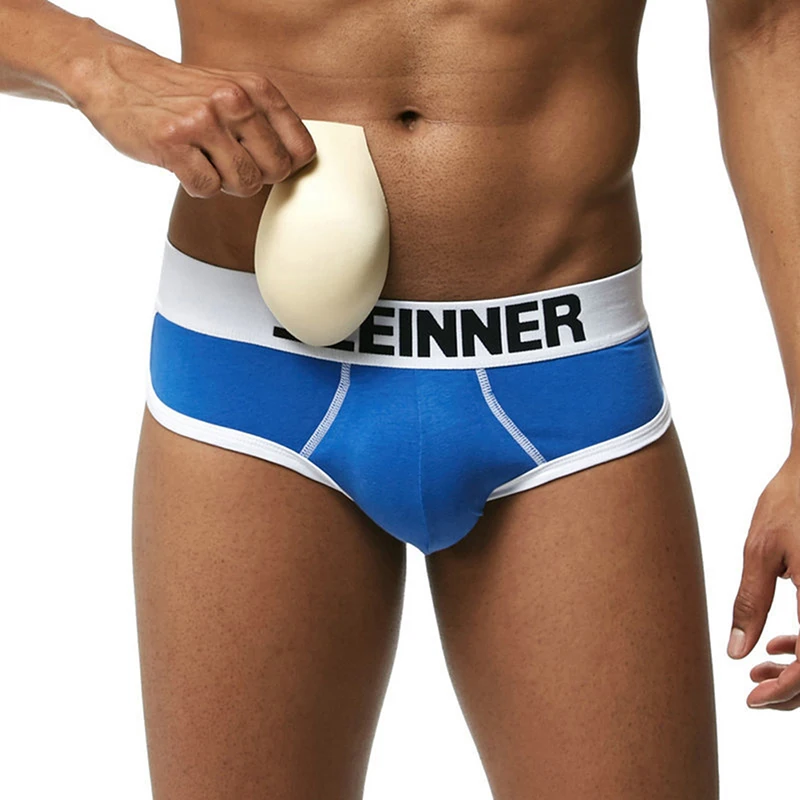 Bragas sexys para hombre, almohadilla para bulto, potenciador de Copa, ropa interior de baño, pantalones cortos, bolsa de esponja, almohadilla de