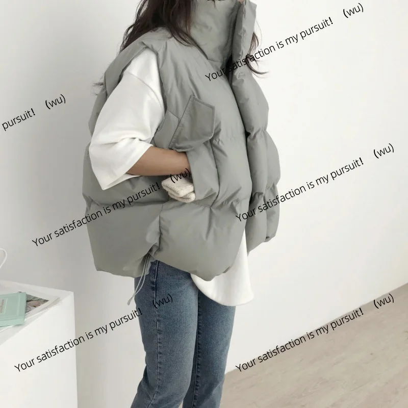 

Down cotton bread jacket vest women's loose cotton-padded clothes are thin, thickened and thin, and the jacket is trendy.