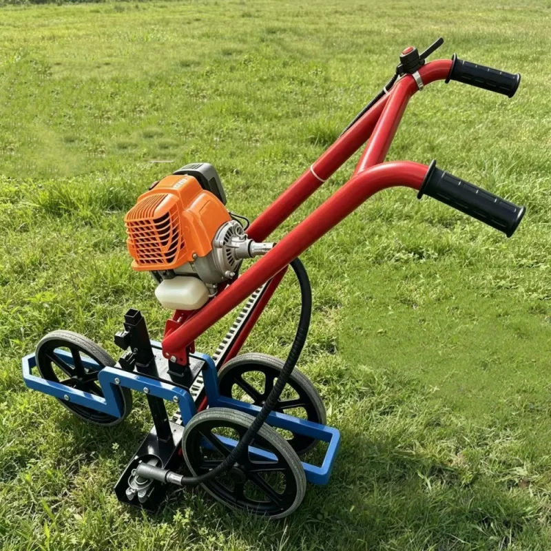 Walk Behind Reciprocating Grass Reaper Hand Push Double Blade Bush Cutter Multi-purpose Grass & Crop Cutting Machine