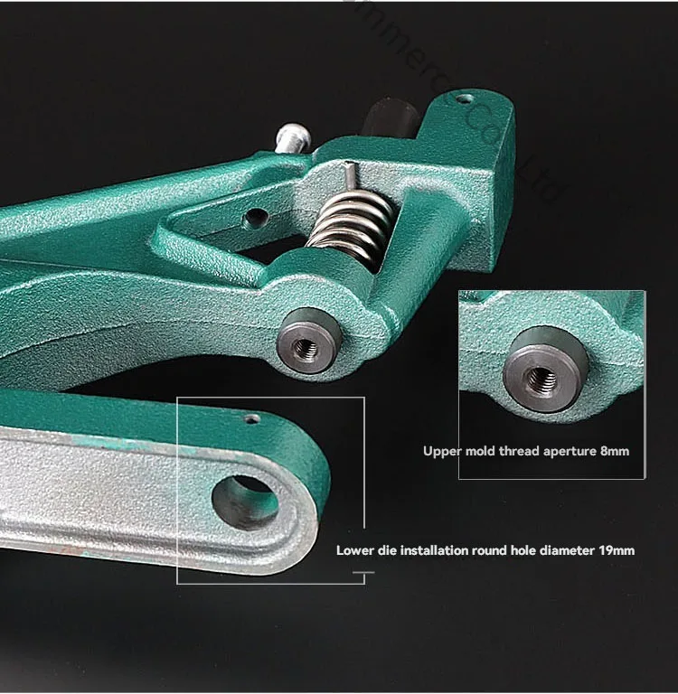 Hand Press Button Installation Machine Manual Press Grommet Eyelet Installer Tools Snap Fastener Metal Mold Mute Craft Tool