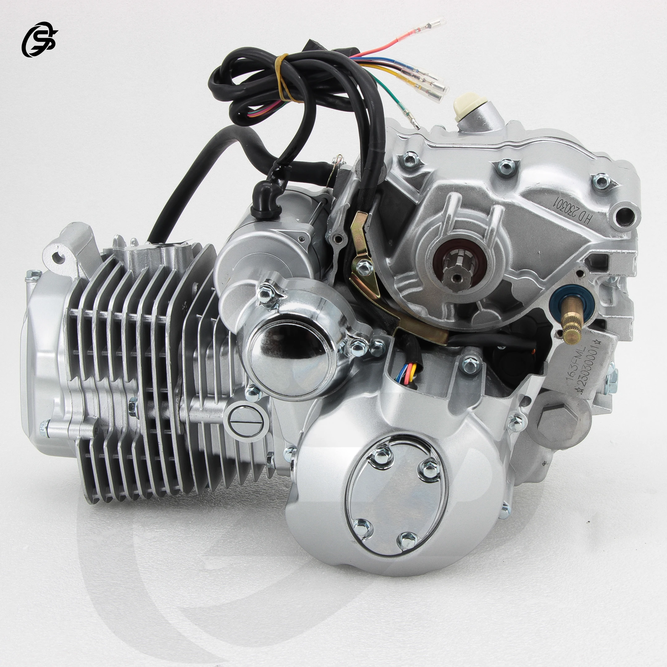 200CC Engine ATV Engine Air-cooled Heat Dissipation Powertrain Silvery Engine Reverse Gear