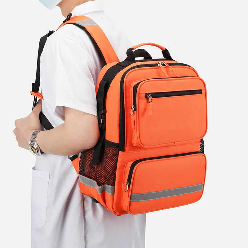 Primeiros Socorros Medical Bag Outdoor Resgate De Emergência Grande Capacidade Saco Vazio Impermeável Reflexivo Oxford Multi-bolso Viagem Sacos