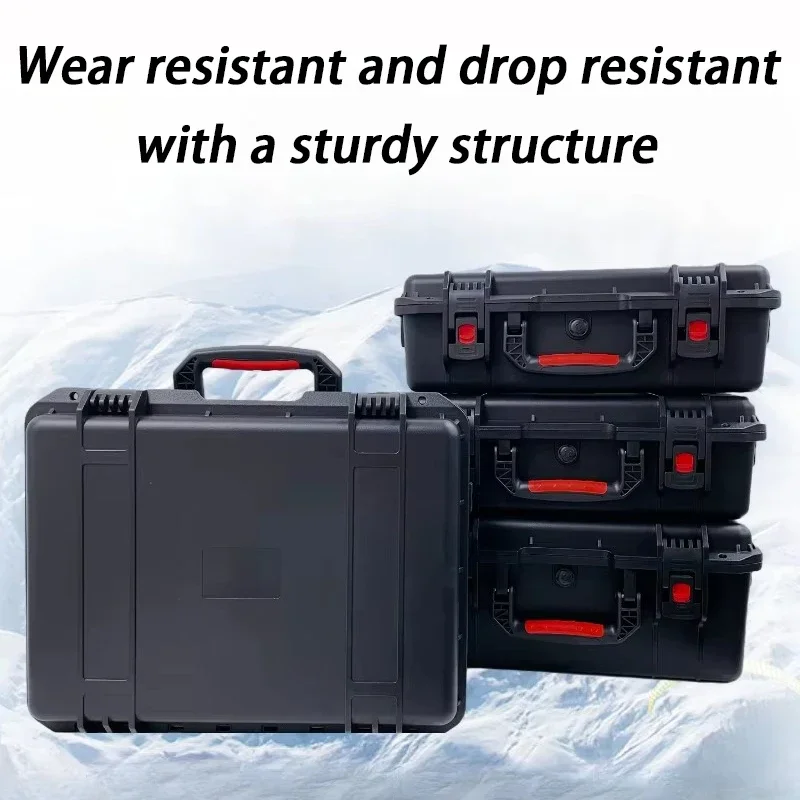 

Portable Toolbox Empty Rigid Plastic Case Storage Boxes Large Hard Case Tools Suitcase with Lock Waterproof Parts Organizer Box