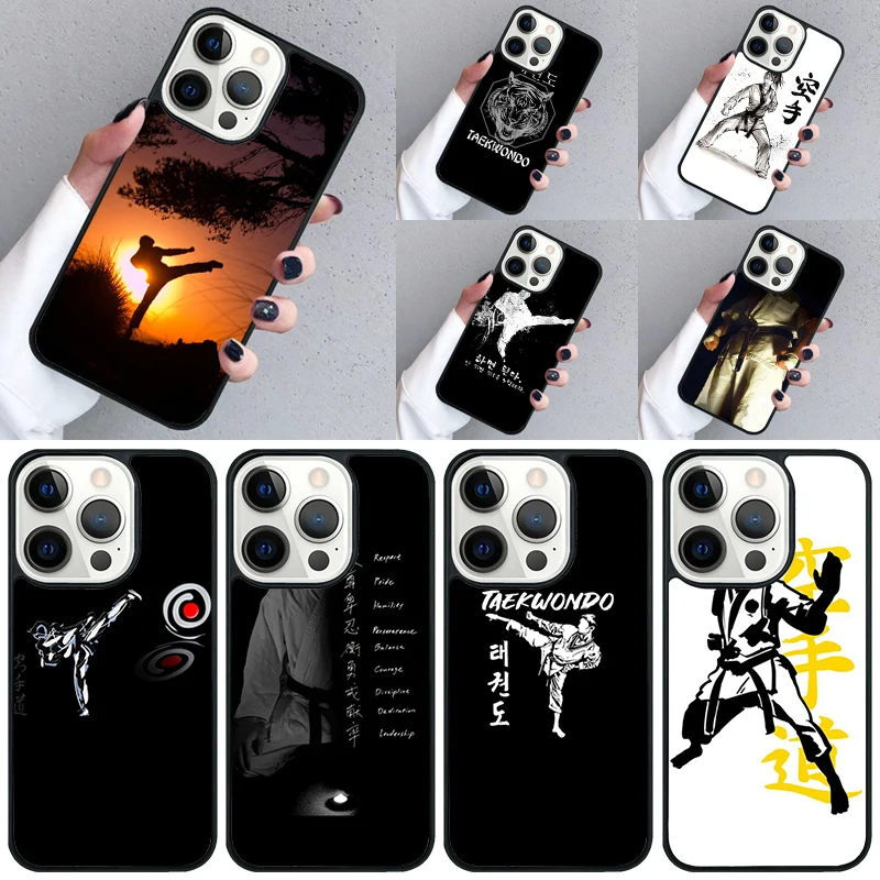 Kung Fu Karate Taekwondo Martial Arts Phone Case For iPhone 16 15 13 14 Pro Max 11 12 Mini Plus 2022 XR XS MAX Cover