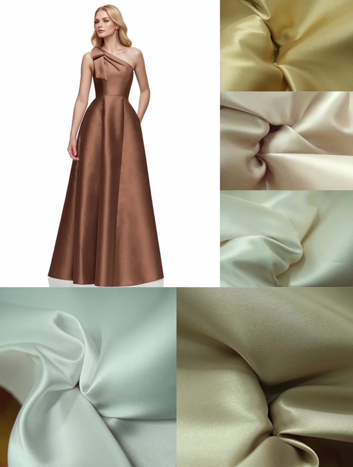 

Изящная светлая однотонная ткань Микадо в тяжелом весе, подходящая для свадебных платьев, торжественных платьев и дизайнерской одежды.