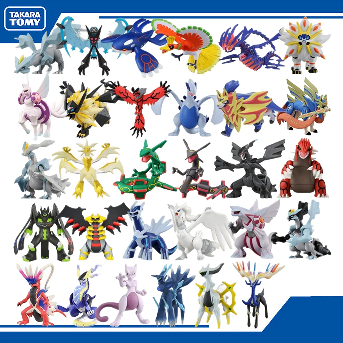 Takara Tomy Pokémon-Figuren ML-Serie, Zacian Zamazenta Ho-Oh Kyurem Necrozma Solgaleo Rayquaza Eternatus PVC-Modellspielzeug Geschenk