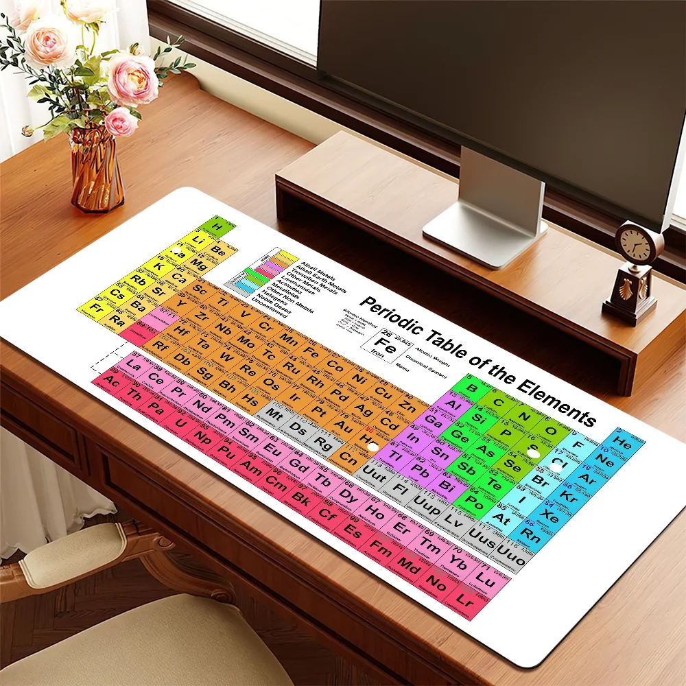 Periodic Table Design Mouse Pad Non-slip Thickened MousePad Writing Lockedge Office Student Gaming Cushion Large