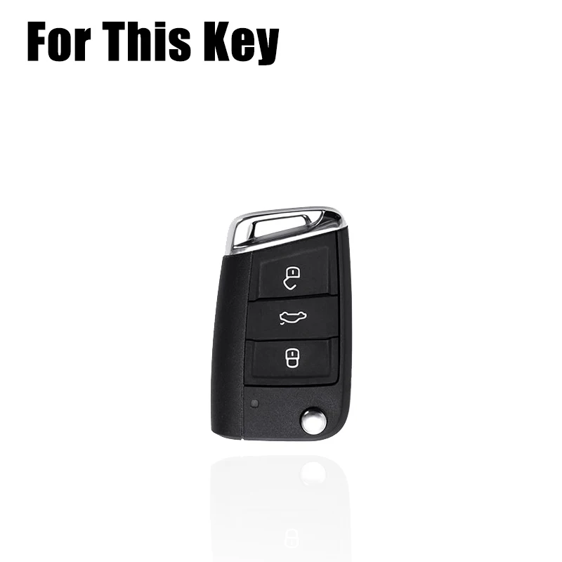 TPU Car Renote Key Fob Case Cover For VW Polo MK6 Golf R MK7 E-Golf Tiguan Skoda Octavia MK3 Kodiaq Karoq Seat Ateca Leon Polo