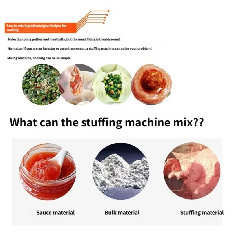 FL Customized Automatic Filling Mixing Machine Stainless Steel Blender for Ground Meat, Powder, Paste, and Sauce Preparation