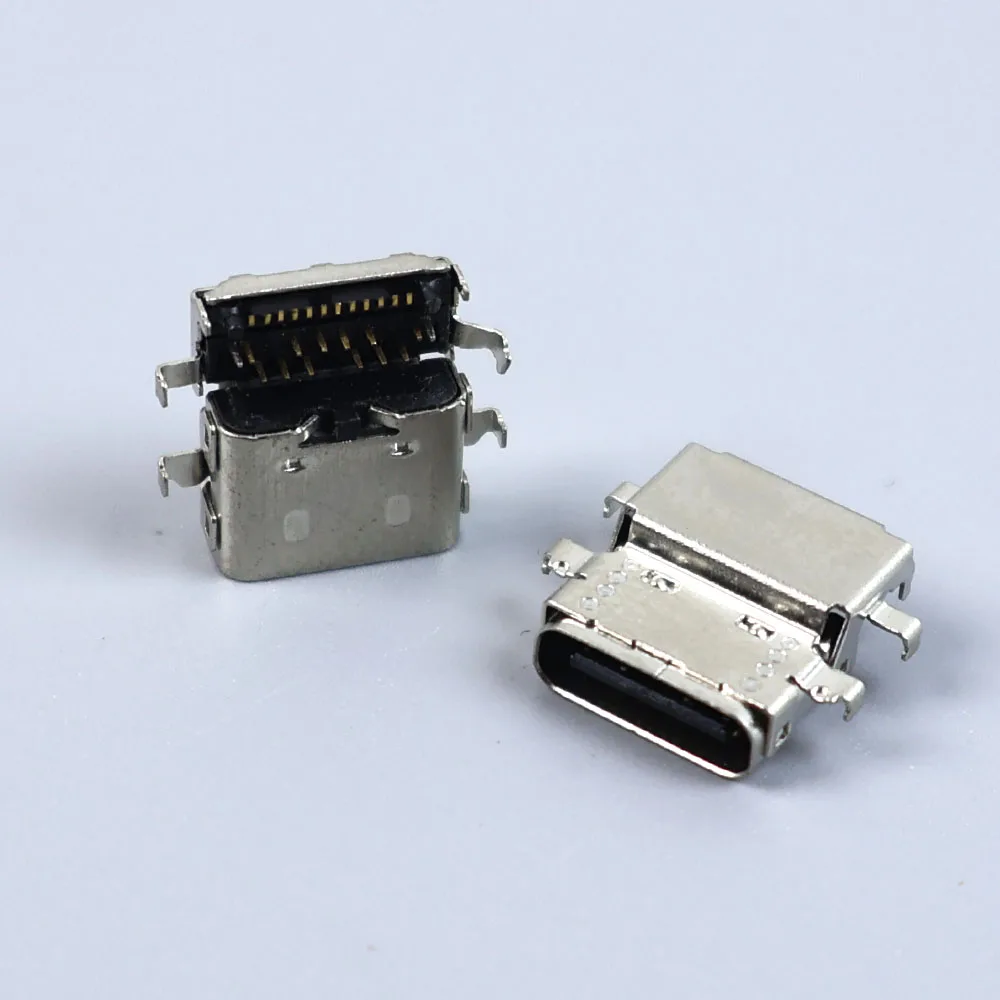 2 قطعة 24 دبوس أنثى USB نوع-c موصل لينوفو E590 شحن ميناء ثينك باد E480 كمبيوتر محمول E580L390 المدمج في واجهة Socke #6