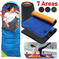 USB Heating Sleeping Mat Outdoor Electric Heating Pads 3-Level Adjustable Camping Tent Sleeping Mattress Thermalpad Foot Warmer