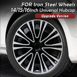 4PCS Universal Wheel Cover Hubcap Replacement R14 R15 R16 Inch Hub Caps Wheel Rim Cover PP Tire Accessories Snap On SUV Truck