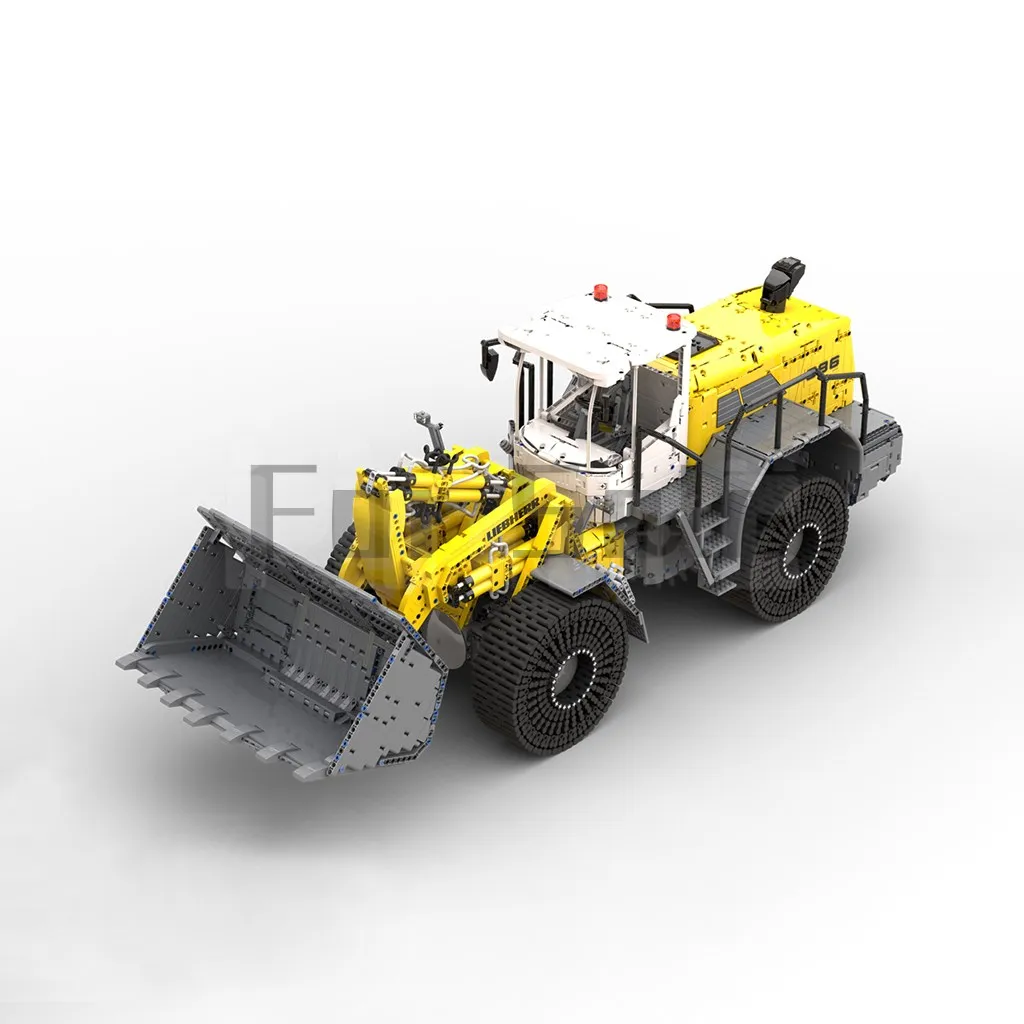 MOC-49777 Liebherr L586 - wersja Pro firmy Technicbasics Model klocków budowlanych Łączony elektryczny wózek widłowy Zabawka Puzzle