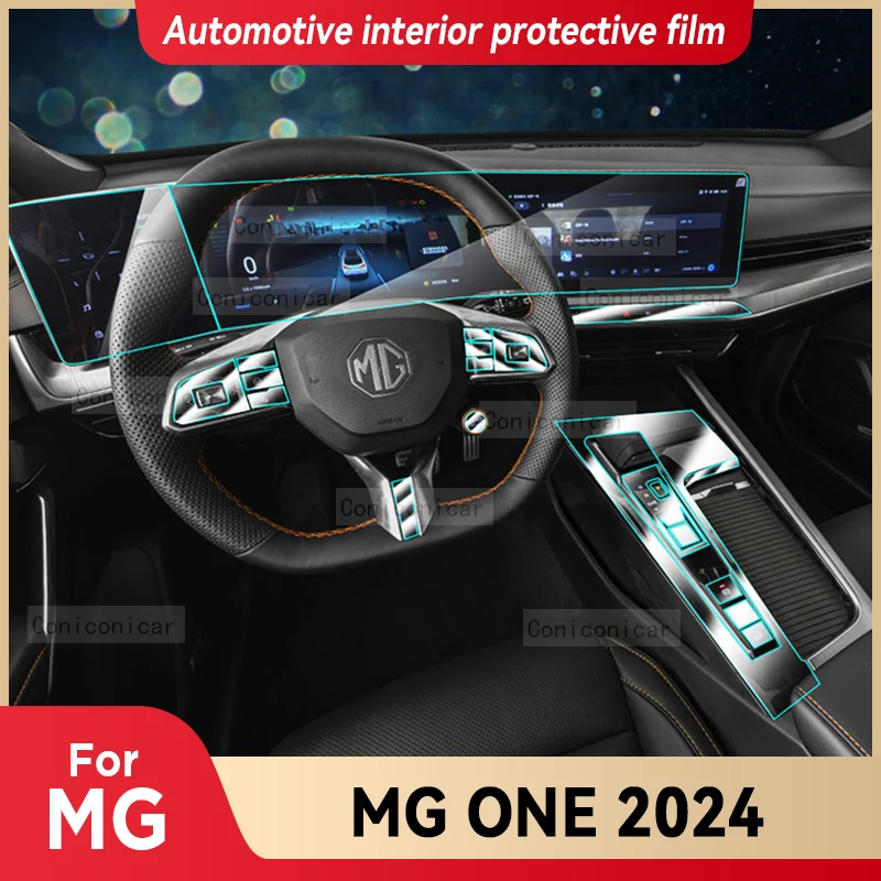 

For MG ONE 2024 Car Gearbox Panel Film Dashboard Protective Sticker Interior Screen Anti-Scratch Film Cover Accessories