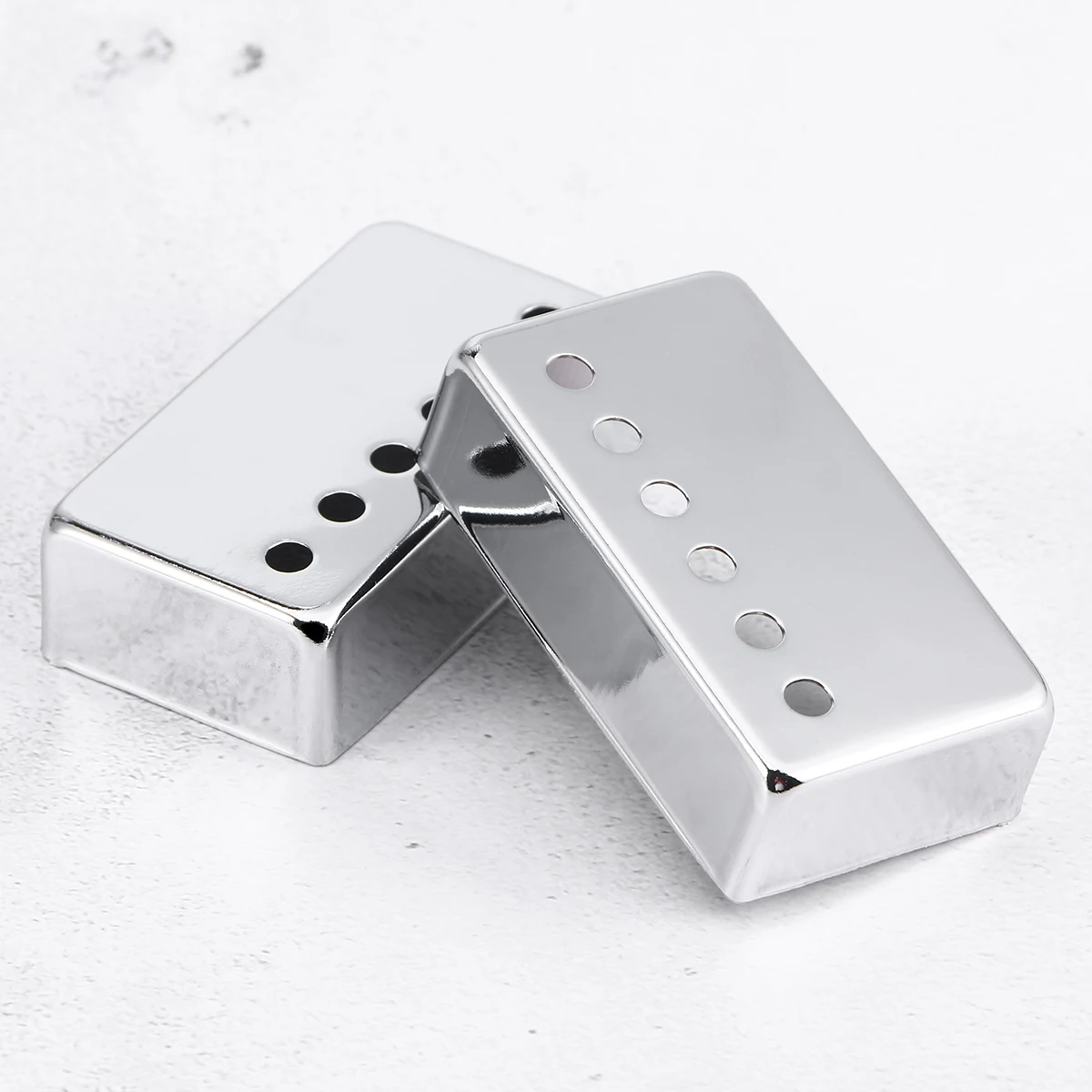 2 قطعة لاقط يغطي للجيتار الكهربائي كروم معدن مزدوج لفائف استبدال نمط 6 حفرة الذهبي ملحق الغيتار الملحقات