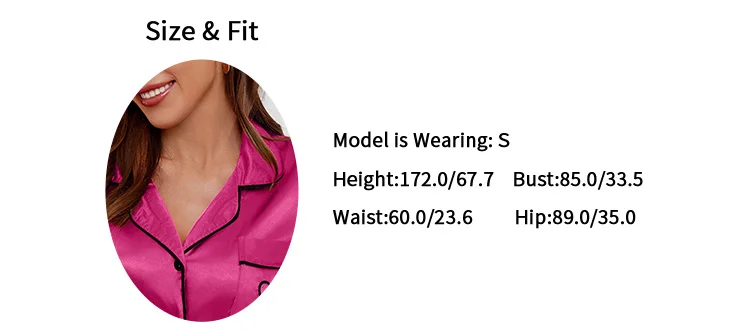 Luxus Satin Seide Damen Pyjama Set Kurzarm Nachtwäsche Freizeit Home Kleidung Nachtwäsche Bequeme Pyjamas für Frauen Pj Set – Detail 7