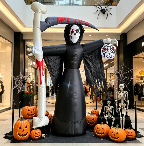 Halloween 2.7m Reaper Sickle Holiday Party Ornaments Garden Decoration