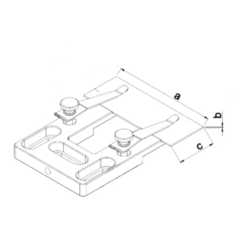 

Spring loaded aluminum alloy with mounting holes for translation stage (100x65mm) - Microscope slide stand