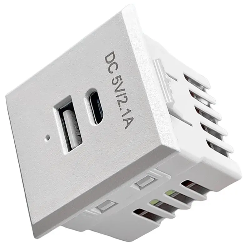 Type-C Socket QC 2.1A 5V 18W Embedded Recessed Tablet Socket For PDU UPS