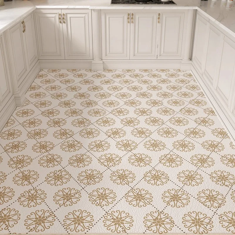Kitchen Carpet Non-slip Oil-proof Waterproof Washable Kitchen Floor Mat Long Strip Runner Kitchen Rug Home Decoration שטיח