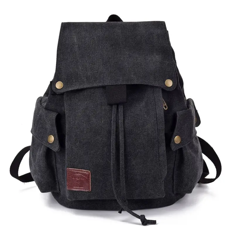 New Korean Style Canvas Backpack for Women, Retro Men's Casual Bag, Travel Backpack, College Student Bag, Trendy Women's Bag