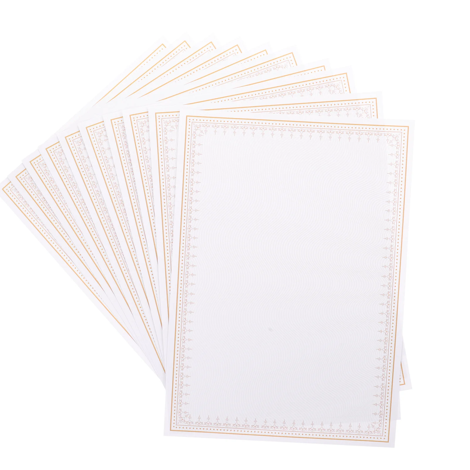 

10pcs Blank Honor A4 Certificate Paper Certificate Paper Thick Printable Writable Diploma Inner Core Graduation Awards