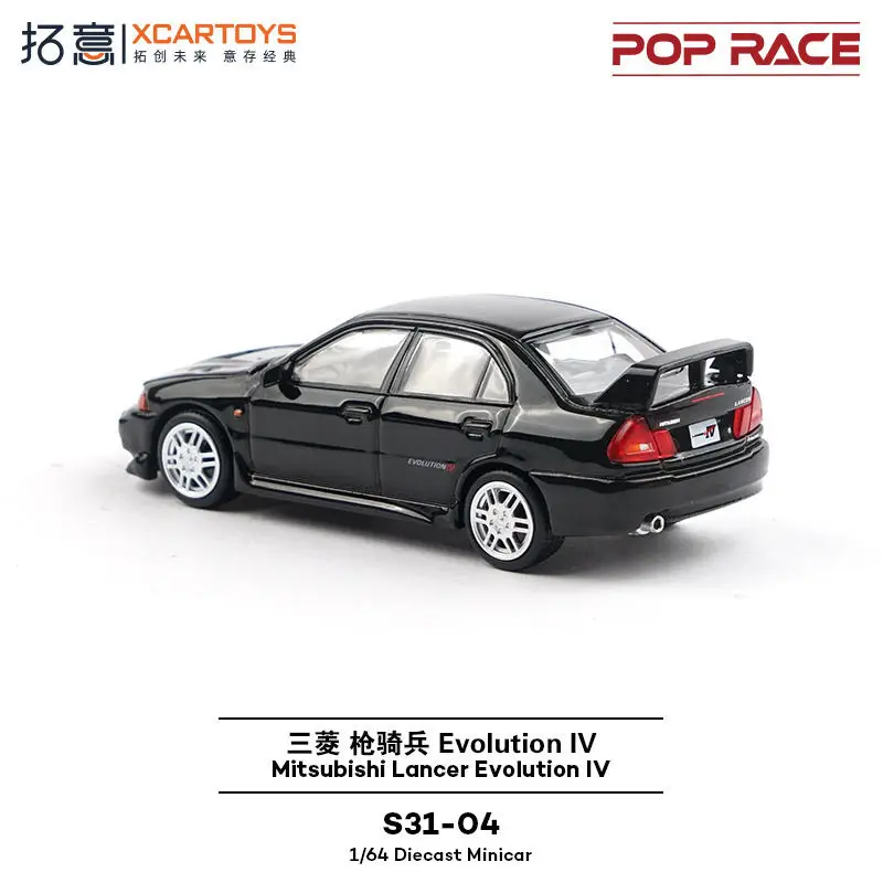 Xcartoys POPRACE сплав 1/64 Mitsubishi Lancer Evolution IV модель гоночного автомобиля игрушка в подарок для мальчиков