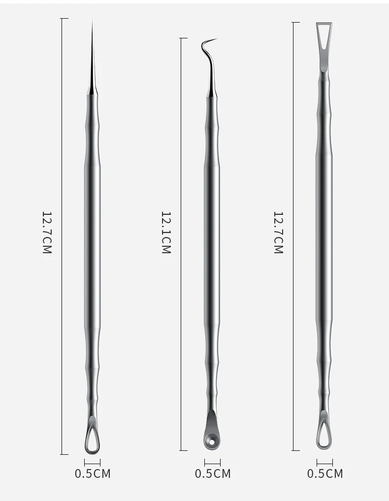 جديد الألمانية فائقة غرامة خلية البثور البثرة الرؤوس البيضاء كليب صالون تجميل خاص إزالة حب الشباب جزيئات الدهون إبرة أداة