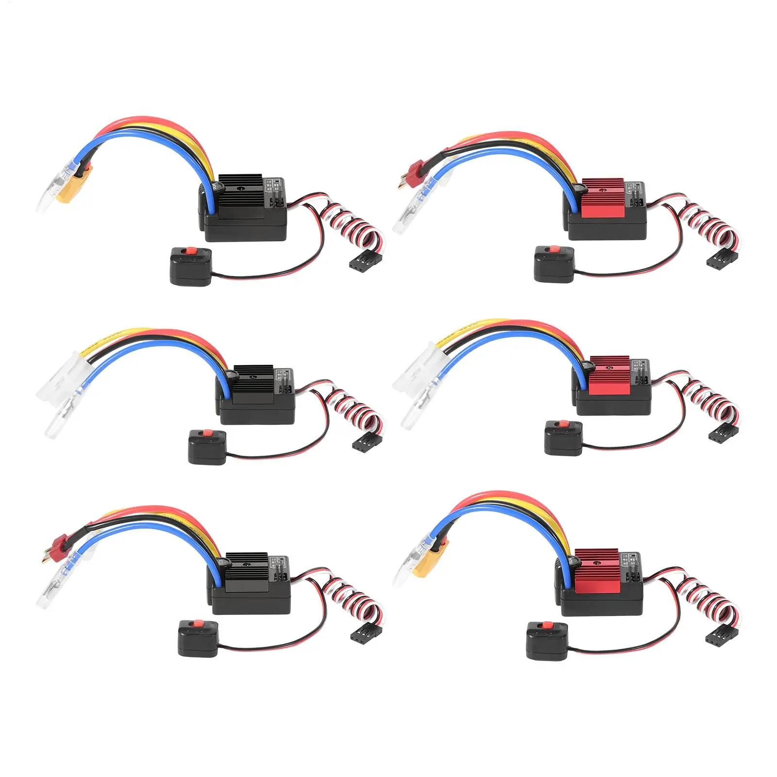 Speed Controller Waterproof 1/10 RC Car Brushed Regulator Module Brushed Speed Controller for Outdoor Dirt Sand Rainy Day Beach