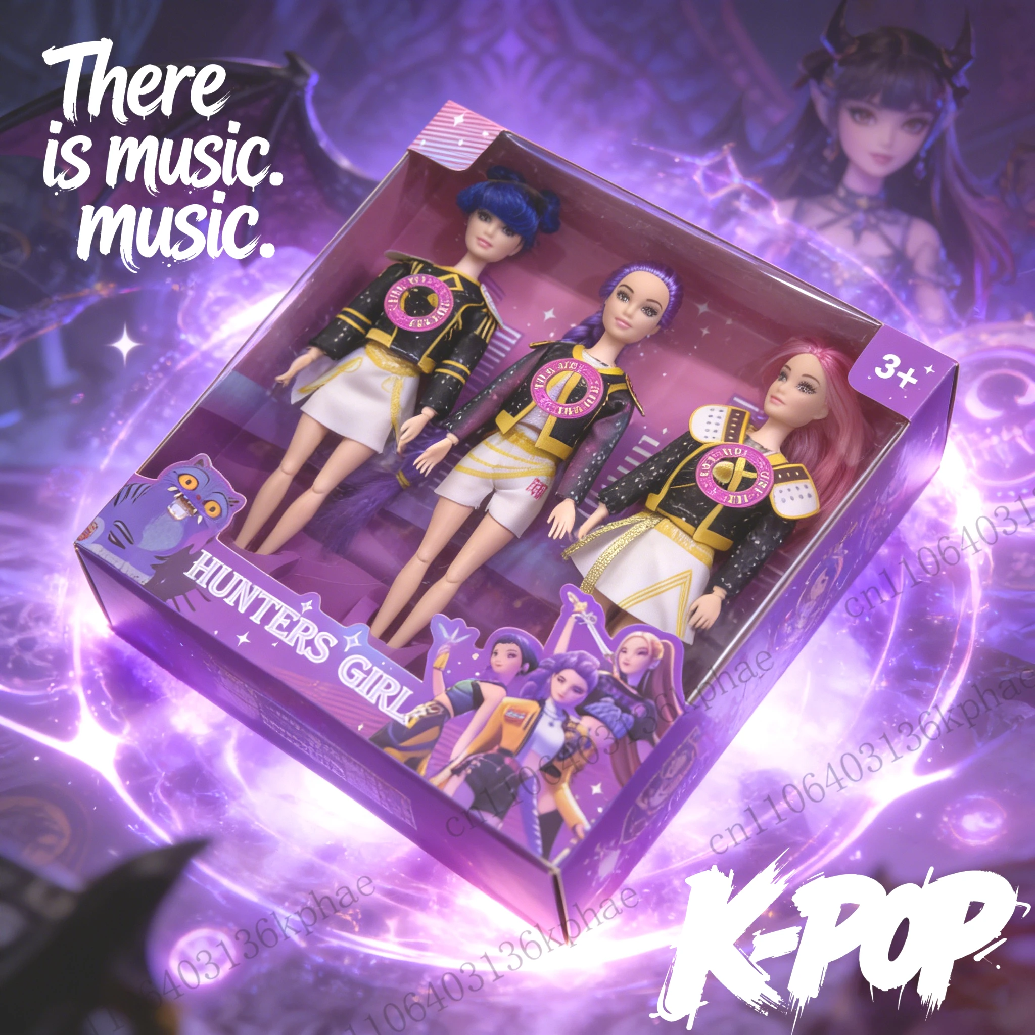 ตุ๊กตาไวนิลตัวละครอนิเมะ K-Pop Demon Hunters รุ่นใหม่ ปี 2026 รูมิ มิรา โซอิ พร้อมหน้ากาก ของเล่นสะสม ของขวัญสำหรับแฟนคลับ