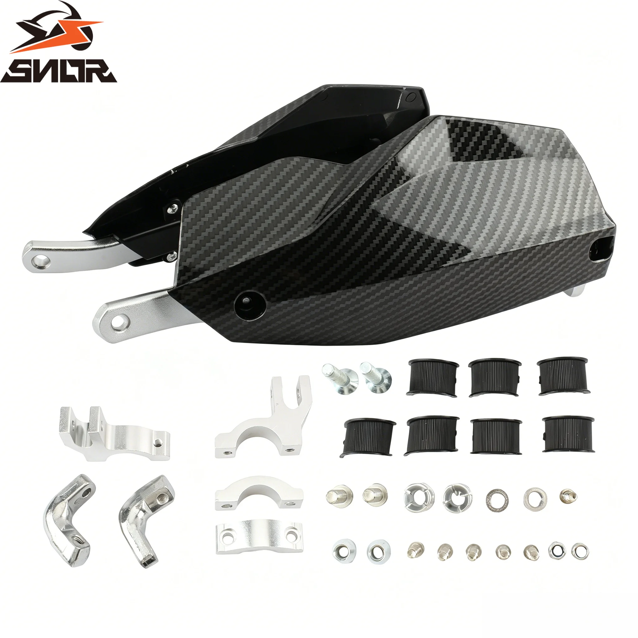 SNOR 22/28mm Motorcycle Handguards Handlebar Protector For KTM HONDA SUZUKI YAMAHA Dirt Bike Motocross Clutch Brake Hand Guards