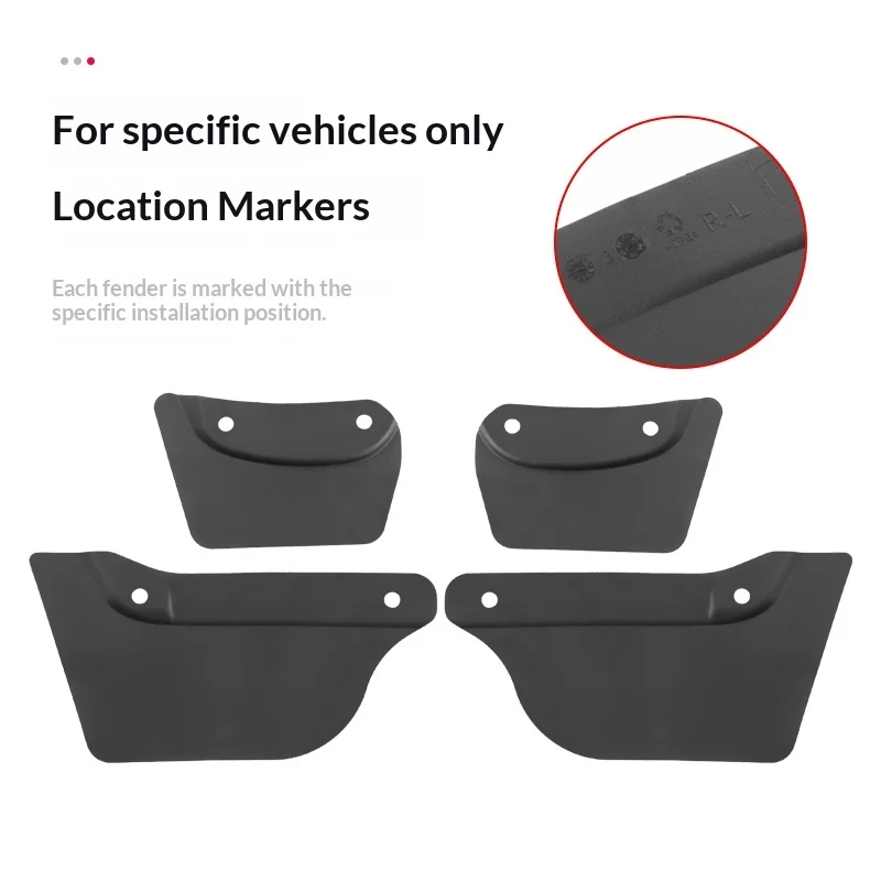 Upgraded Mud Flaps Mudguards For Tesla Model 3 Highland 2024-2026, Fender Splash Guard Anti-Sand Protector Cover Car Accessories