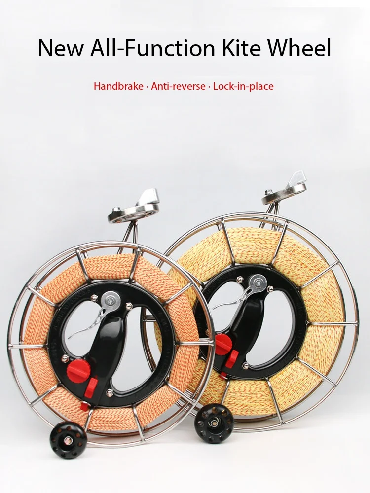 Handline Fishing Wheel, Kite Boat Fishing, Stainless Steel Material, Handbrake Anti Reverse Large Bearing, Quiet Burable Fishing
