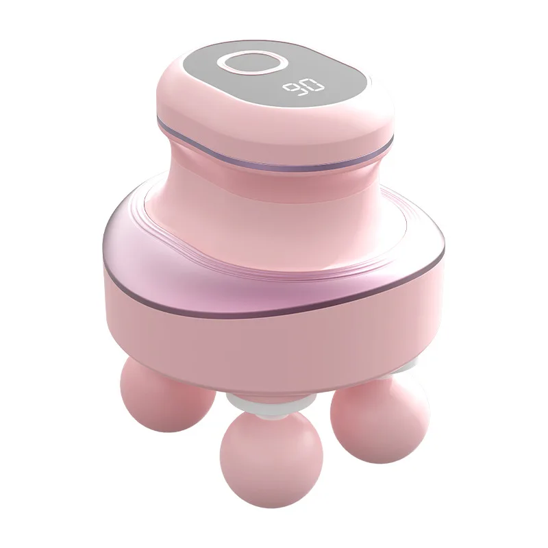 

Мини-пистолет для фасции: бесщеточный двигатель, 4 головки и 6 интенсивностей, перезаряжаемый через USB для задней части ноги, шеи, плеч, розовый инструмент для облегчения мышц